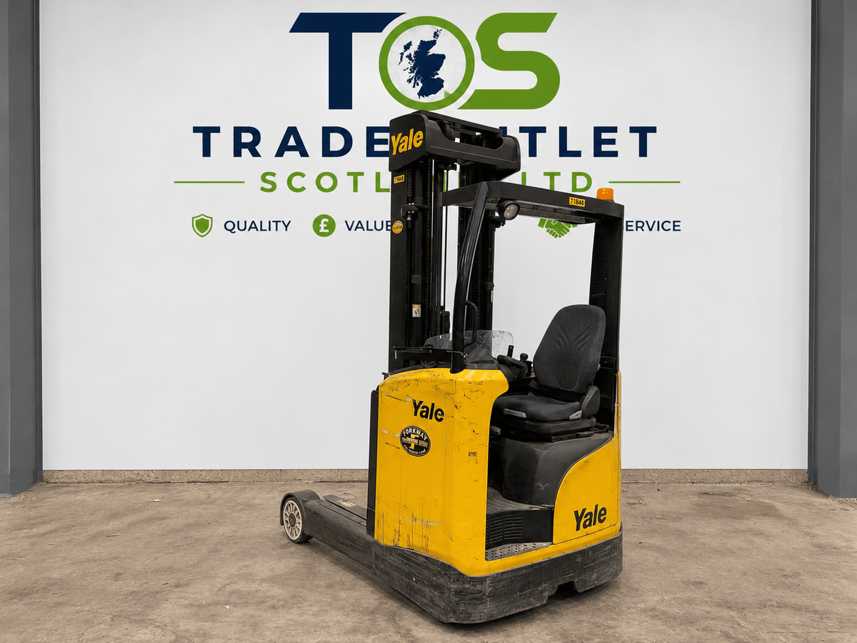 2015 Yale MR16 Electric Reach Truck – 1.6T – 6.5m Lift – Spare Battery Included - TRADE OUTLET SCOTLAND LTD