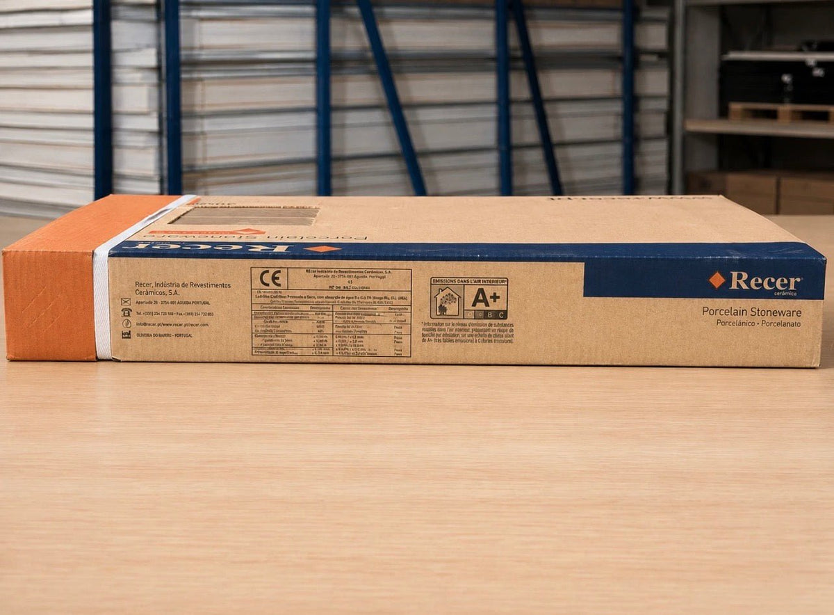 32 Boxes Recer Brushed Moka Linear Porcelain Tiles 600x300mm 46.08m² Job Lot - TRADE OUTLET SCOTLAND LTD