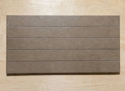 32 Boxes Recer Brushed Moka Linear Porcelain Tiles 600x300mm 46.08m² Job Lot - TRADE OUTLET SCOTLAND LTD