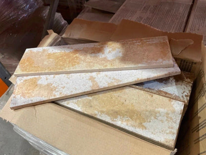 38 Boxes Marca Corona 1741 Beige Decor 75x300mm Ceramic Wall Tiles - TRADE OUTLET SCOTLAND LTD