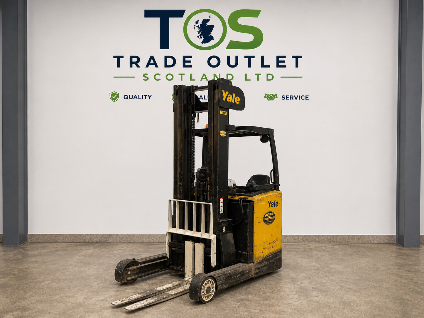 2015 Yale MR16 Electric Reach Truck – 1.6T – 6.5m Lift – Spare Battery Included