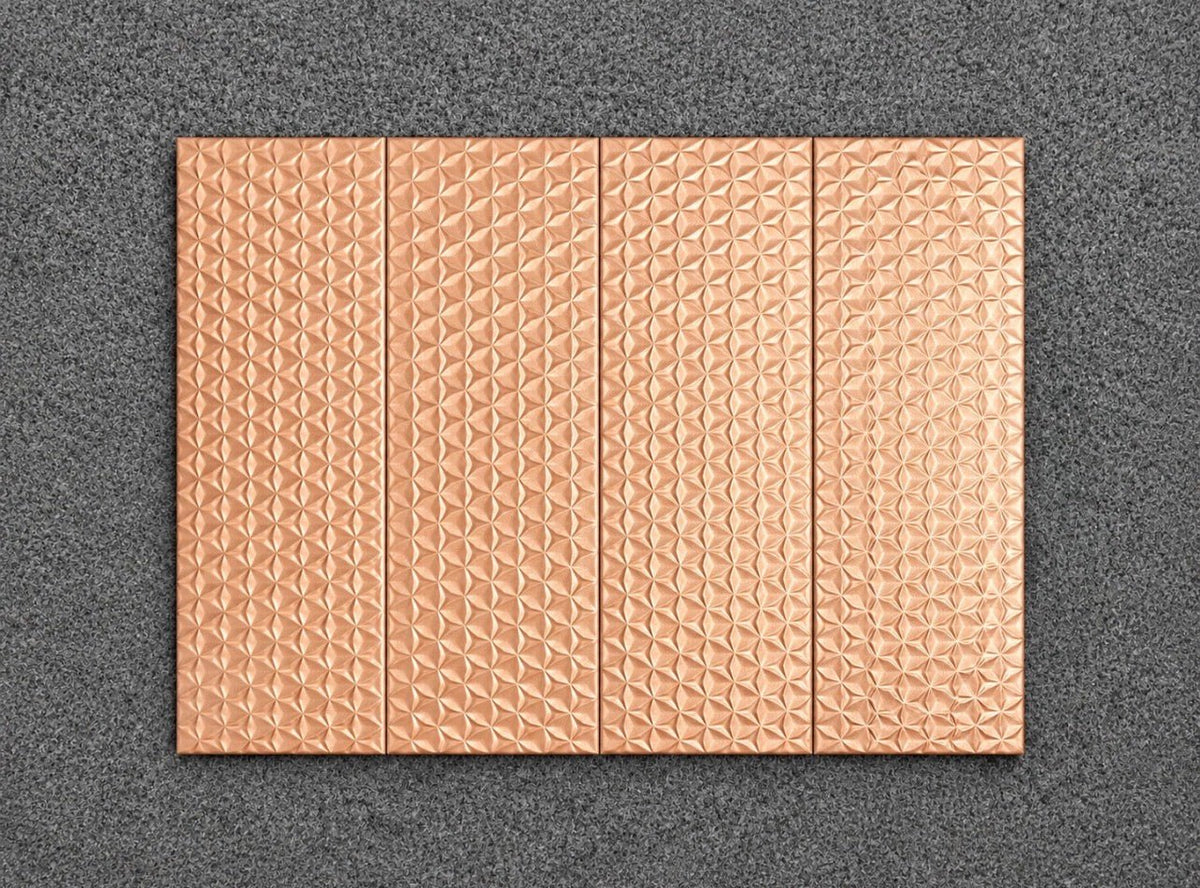 Emigres Velvet Cobre 3D Gloss Ceramic Wall Tiles 20x60cm 23.04m² Job Lot - TRADE OUTLET SCOTLAND LTD