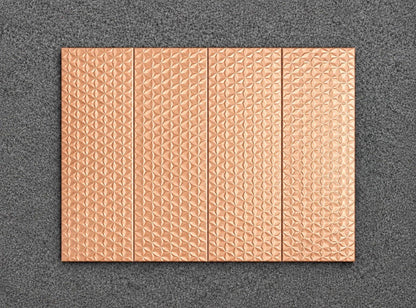 Emigres Velvet Cobre 3D Gloss Ceramic Wall Tiles 20x60cm 23.04m² Job Lot - TRADE OUTLET SCOTLAND LTD