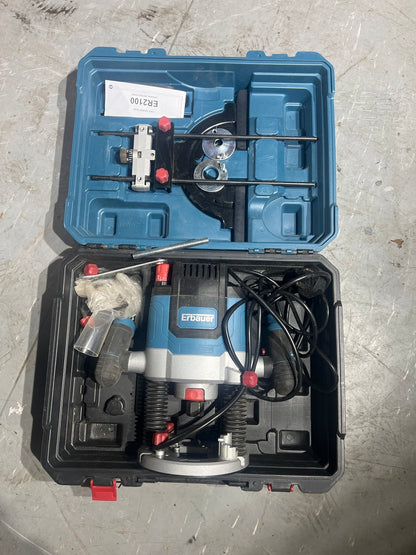 Erbauer 2100W Electric Plunge Router with Case & Accessories - TRADE OUTLET SCOTLAND LTD
