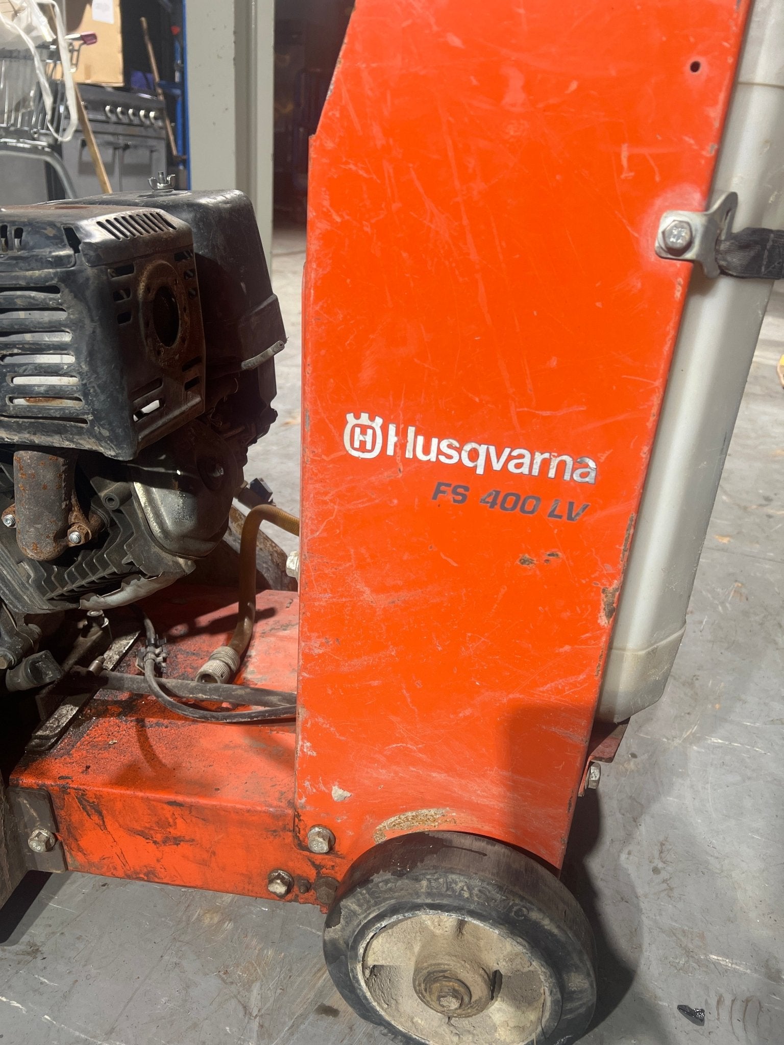 Husqvarna FS 400 LV Petrol Floor Saw | Honda Engine | Tested & Working - TRADE OUTLET SCOTLAND LTD