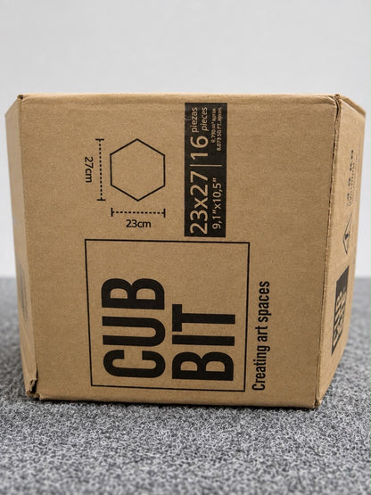 Job Lot 21 Boxes CubBit Sunburst Grey Glazed Porcelain Hexagonal Tiles 233*270mm - TRADE OUTLET SCOTLAND LTD