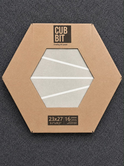 Job Lot 21 Boxes CubBit Sunburst Grey Glazed Porcelain Hexagonal Tiles 233*270mm - TRADE OUTLET SCOTLAND LTD