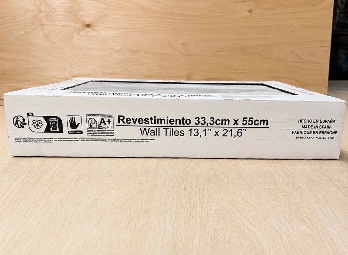 Job Lot 25 Boxes Geotiles Ceramica Signature Gris Decor Wall Tiles 333x550mm New - TRADE OUTLET SCOTLAND LTD