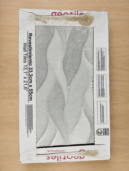Job Lot 25 Boxes Geotiles Ceramica Signature Gris Decor Wall Tiles 333x550mm New - TRADE OUTLET SCOTLAND LTD