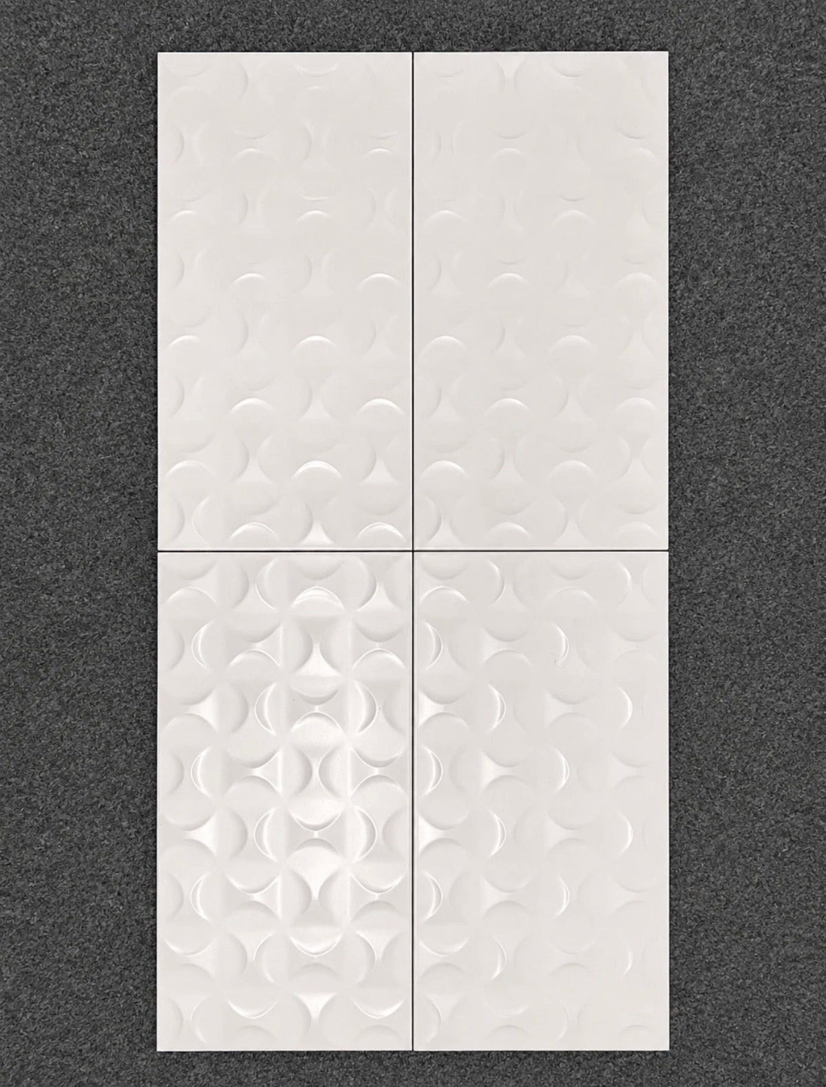 Job Lot 32.4m² Recer Polo Ikon Matt White 3D Wall Tiles 600x300mm - TRADE OUTLET SCOTLAND LTD