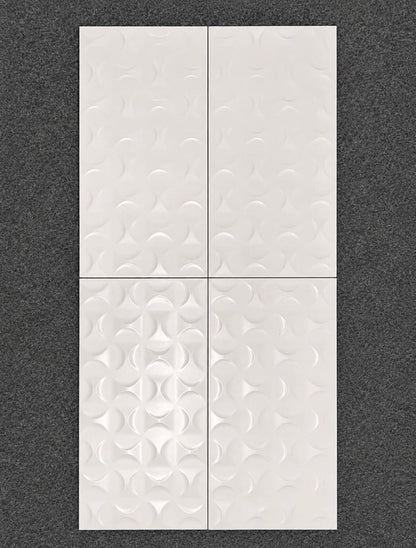 Job Lot 32.4m² Recer Polo Ikon Matt White 3D Wall Tiles 600x300mm - TRADE OUTLET SCOTLAND LTD