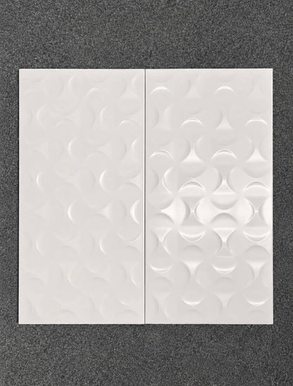 Job Lot 32.4m² Recer Polo Ikon Matt White 3D Wall Tiles 600x300mm - TRADE OUTLET SCOTLAND LTD