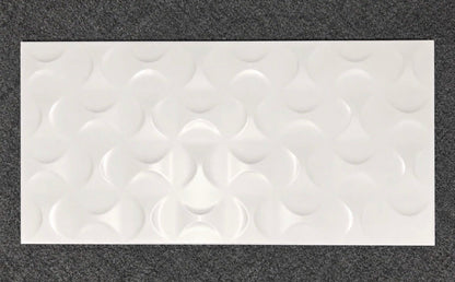 Job Lot 32.4m² Recer Polo Ikon Matt White 3D Wall Tiles 600x300mm - TRADE OUTLET SCOTLAND LTD