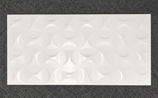 Job Lot 32.4m² Recer Polo Ikon Matt White 3D Wall Tiles 600x300mm - TRADE OUTLET SCOTLAND LTD