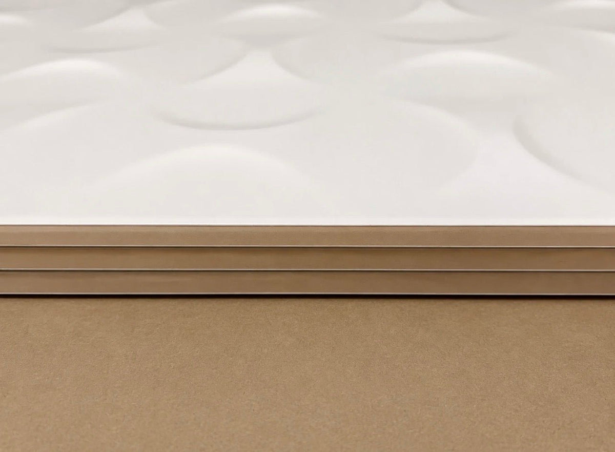 Job Lot 32.4m² Recer Polo Ikon Matt White 3D Wall Tiles 600x300mm - TRADE OUTLET SCOTLAND LTD