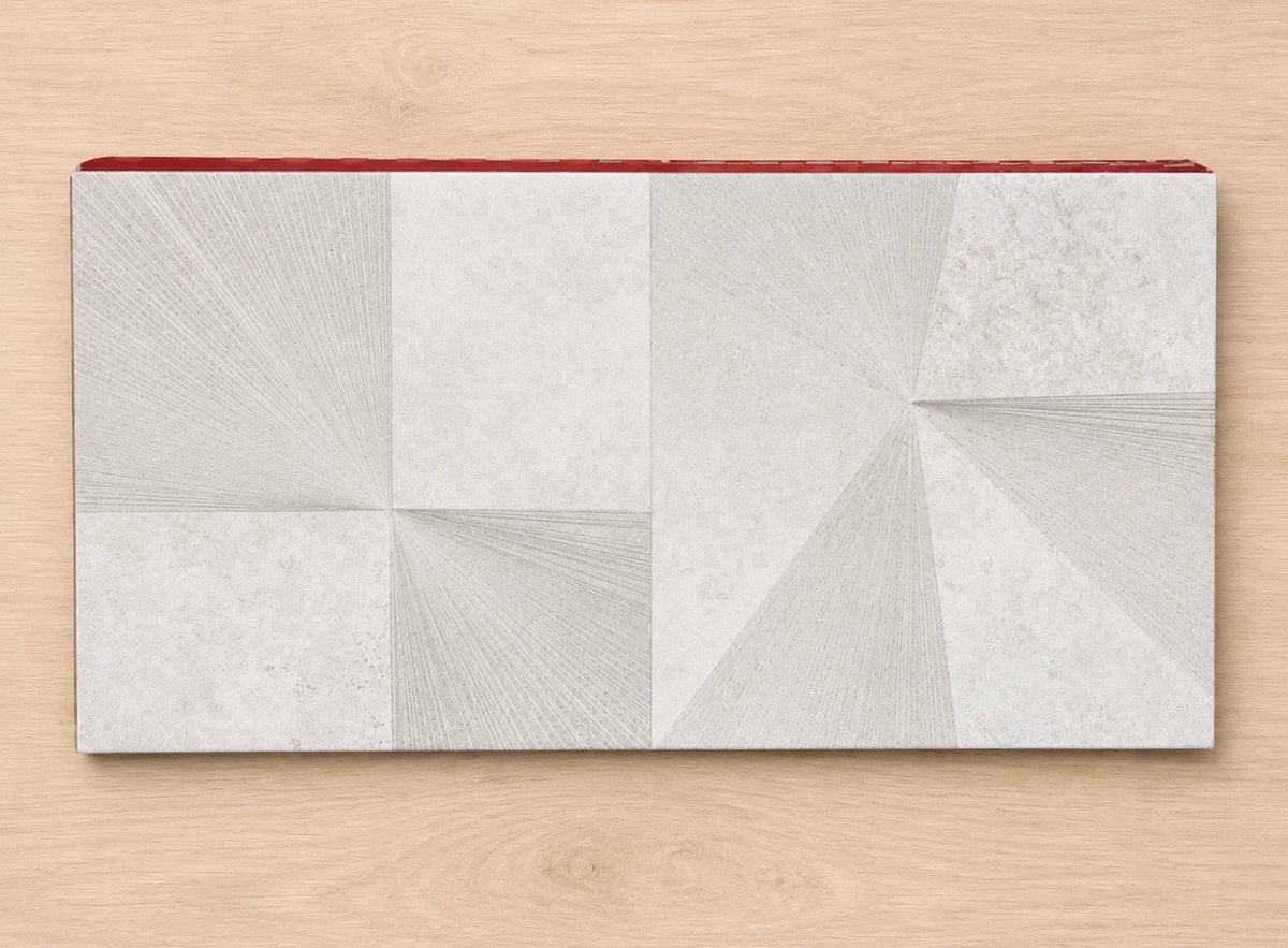 Job Lot 40 Boxes Grespania Lezama Blanco 3D Feature Wall Tiles 300x600mm New - TRADE OUTLET SCOTLAND LTD