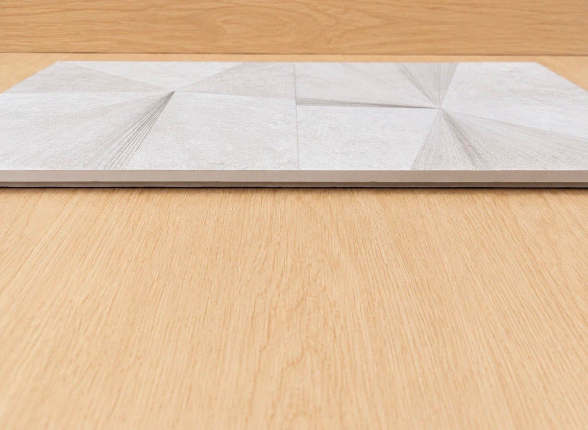 Job Lot 40 Boxes Grespania Lezama Blanco 3D Feature Wall Tiles 300x600mm New - TRADE OUTLET SCOTLAND LTD