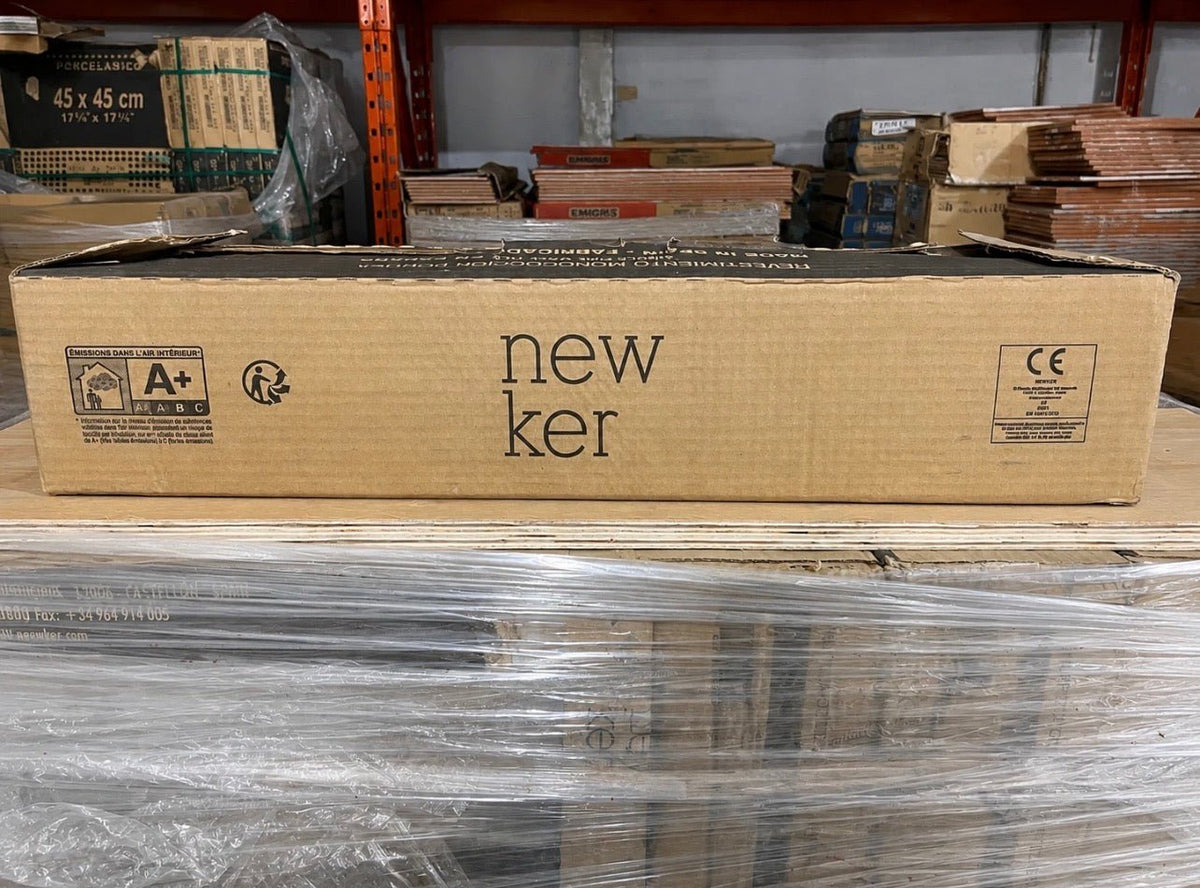 Job Lot 50.4m² Newker Quartz Sand Grey Ceramic Wall Tiles 600x200mm - TRADE OUTLET SCOTLAND LTD