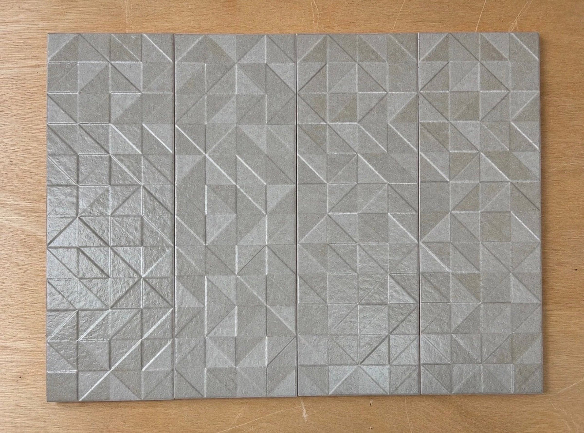 Job Lot 50.4m² Newker Quartz Sand Grey Ceramic Wall Tiles 600x200mm - TRADE OUTLET SCOTLAND LTD