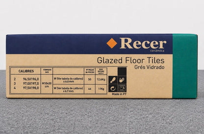 Job Lot 75m² Recer Cinza Glazed Ceramic Floor Wall Tiles 100x200mm - TRADE OUTLET SCOTLAND LTD
