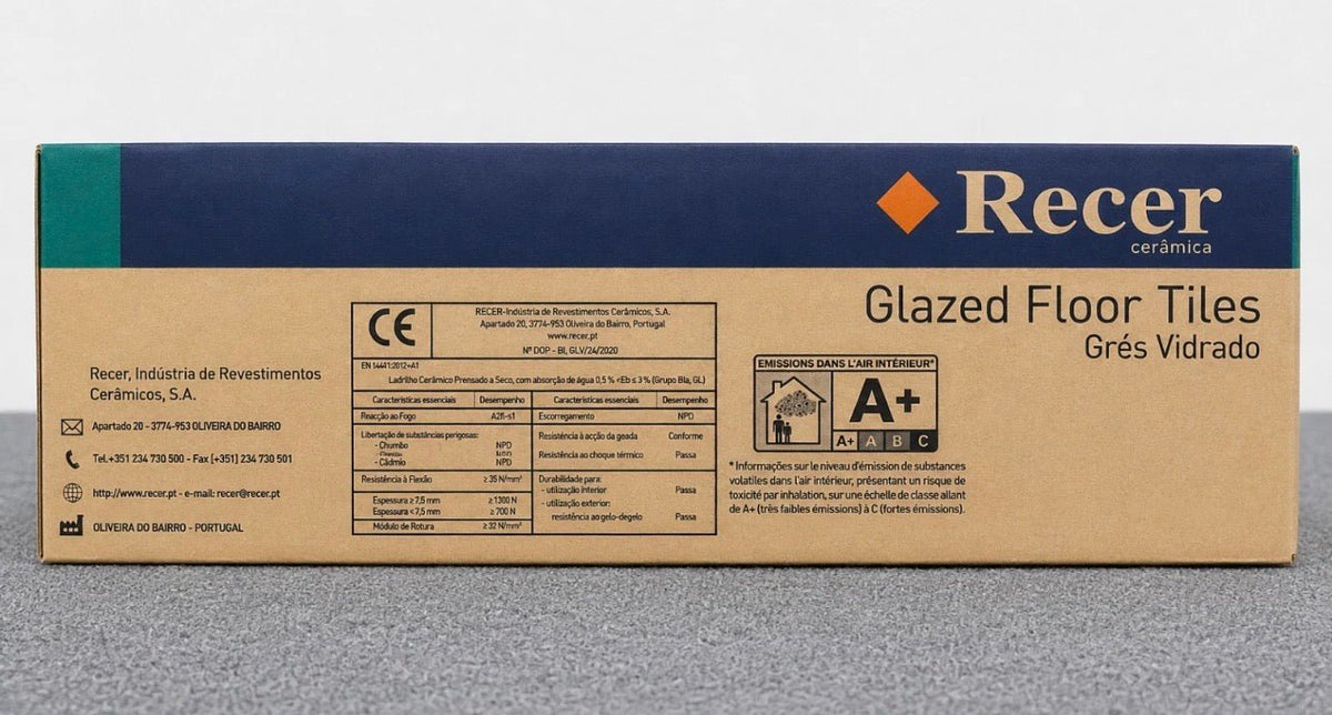 Job Lot 75m² Recer Cinza Glazed Ceramic Floor Wall Tiles 100x200mm - TRADE OUTLET SCOTLAND LTD