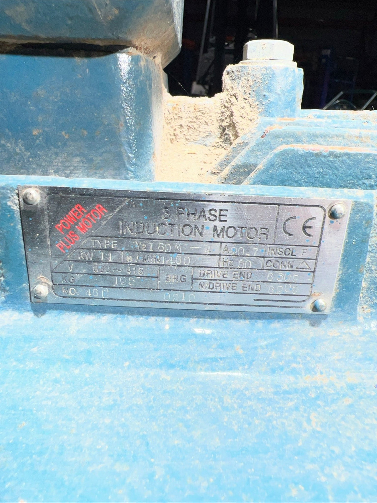 Power Plus 11kW 3 Phase Induction Motor Y2 160M-4 415V 1430RPM 15HP Industrial - TRADE OUTLET SCOTLAND LTD