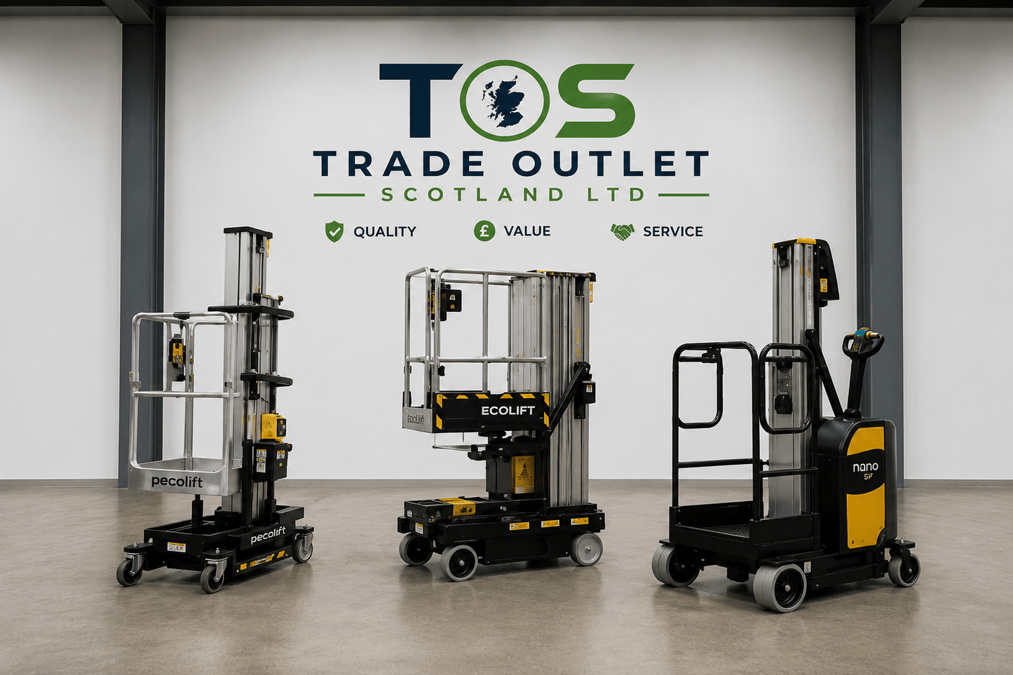 Used Power Tower Ecolift low level personnel lift